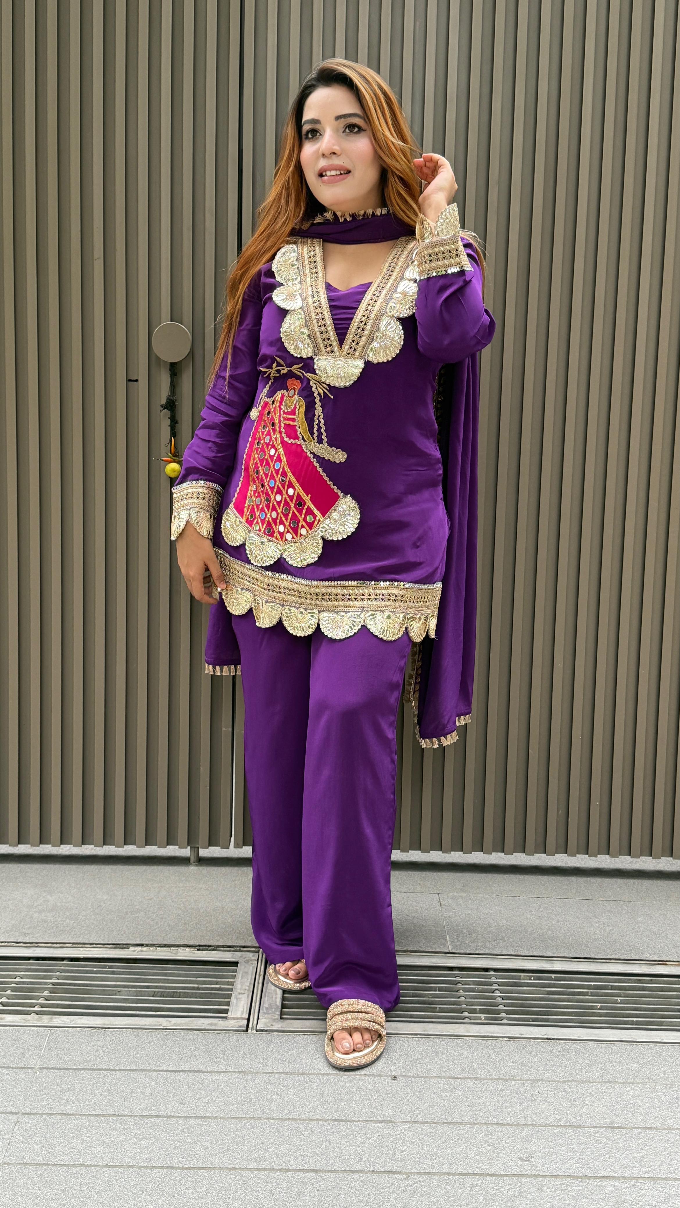 Senvika Suit Set- Pink, Purple, Orange, Black, Green, Red