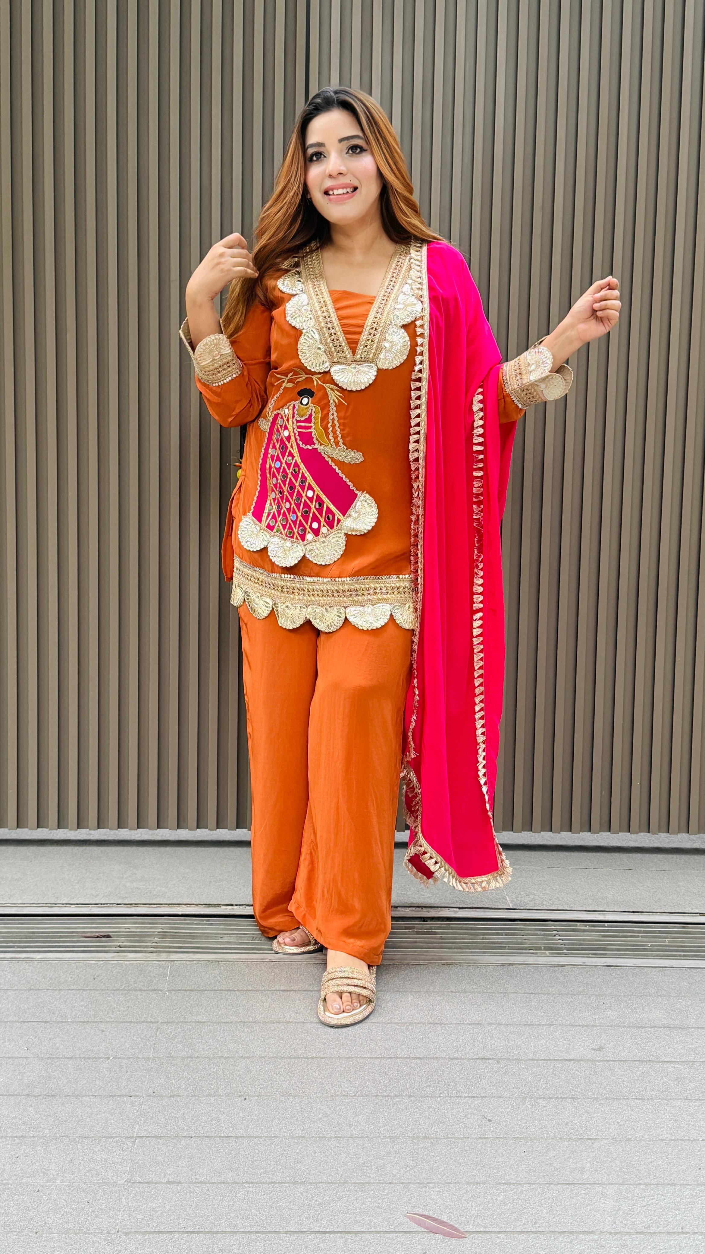 Senvika Suit Set- Pink, Purple, Orange, Black, Green, Red