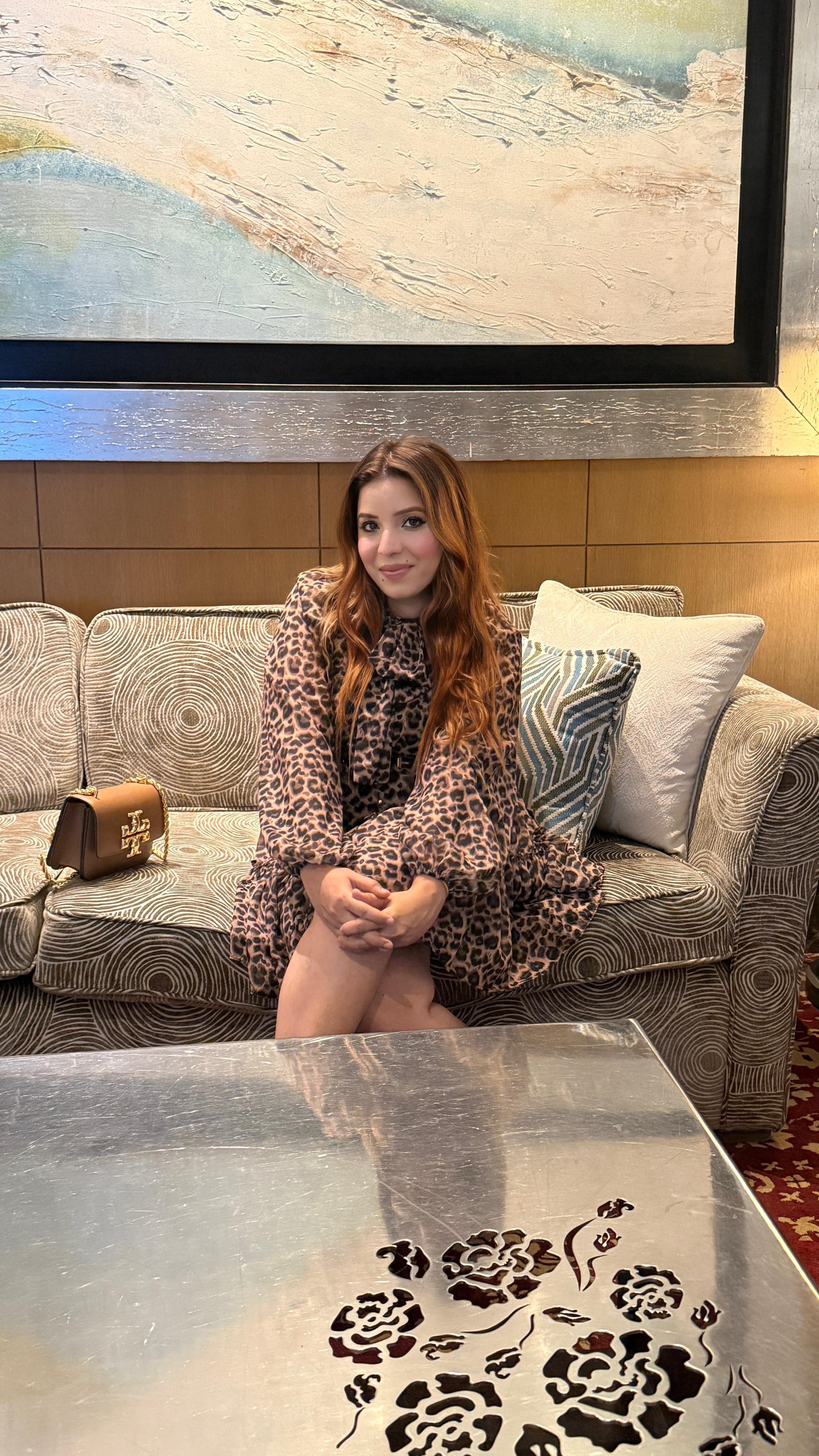 Sasha Elegance Dress- Brown