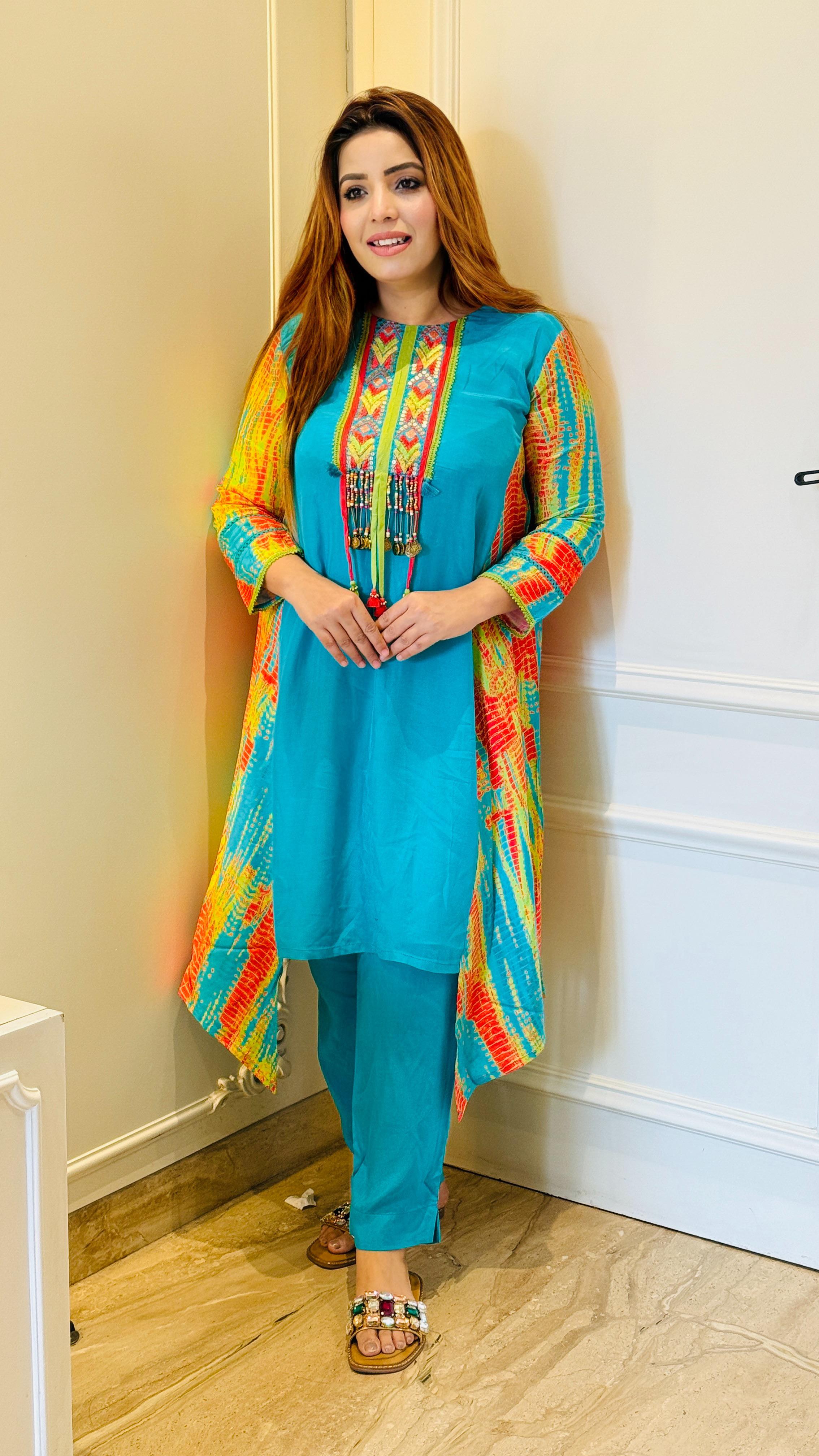 Naira Designer Set- Blue, Red