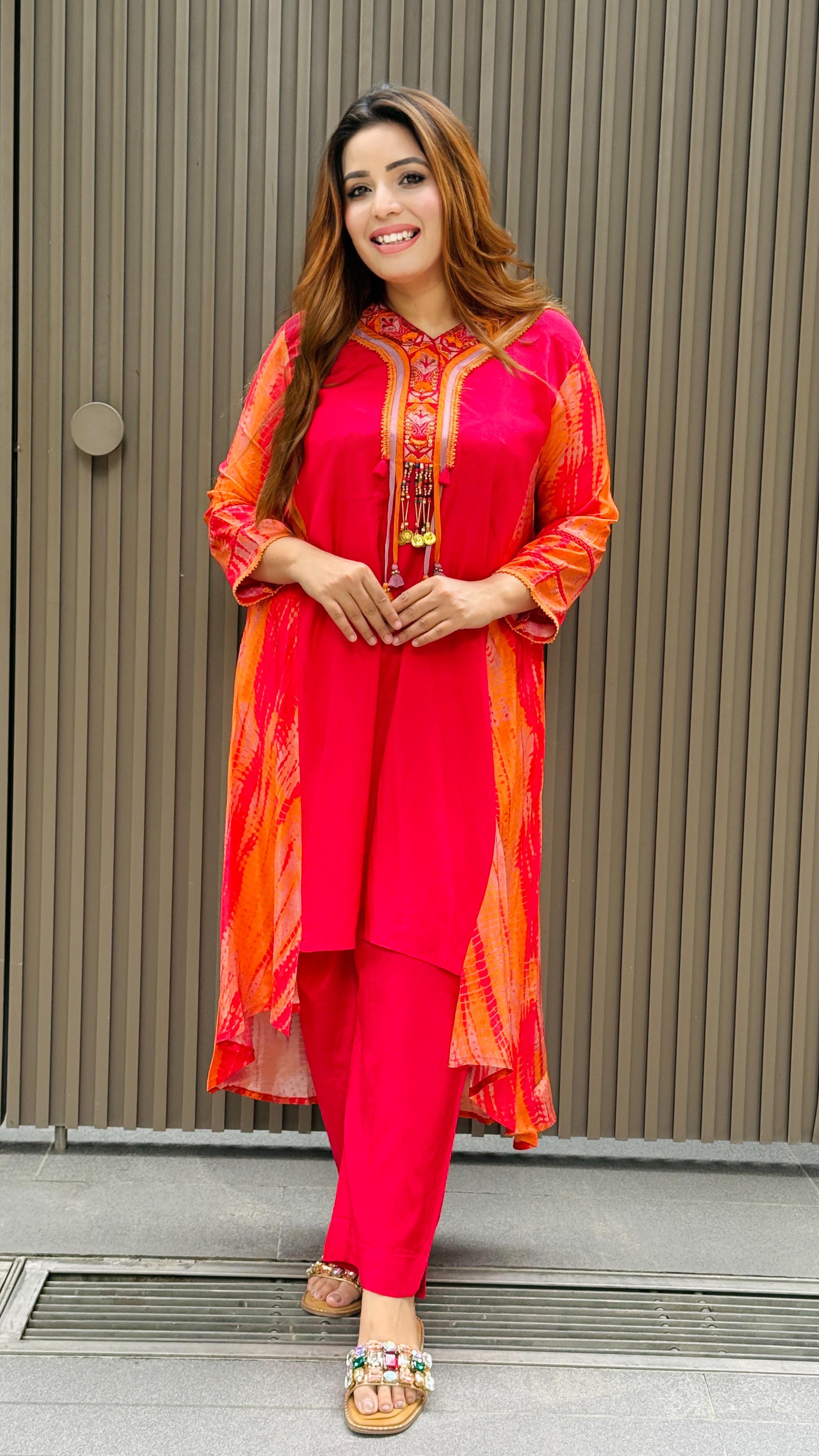 Naira Designer Set- Blue, Red