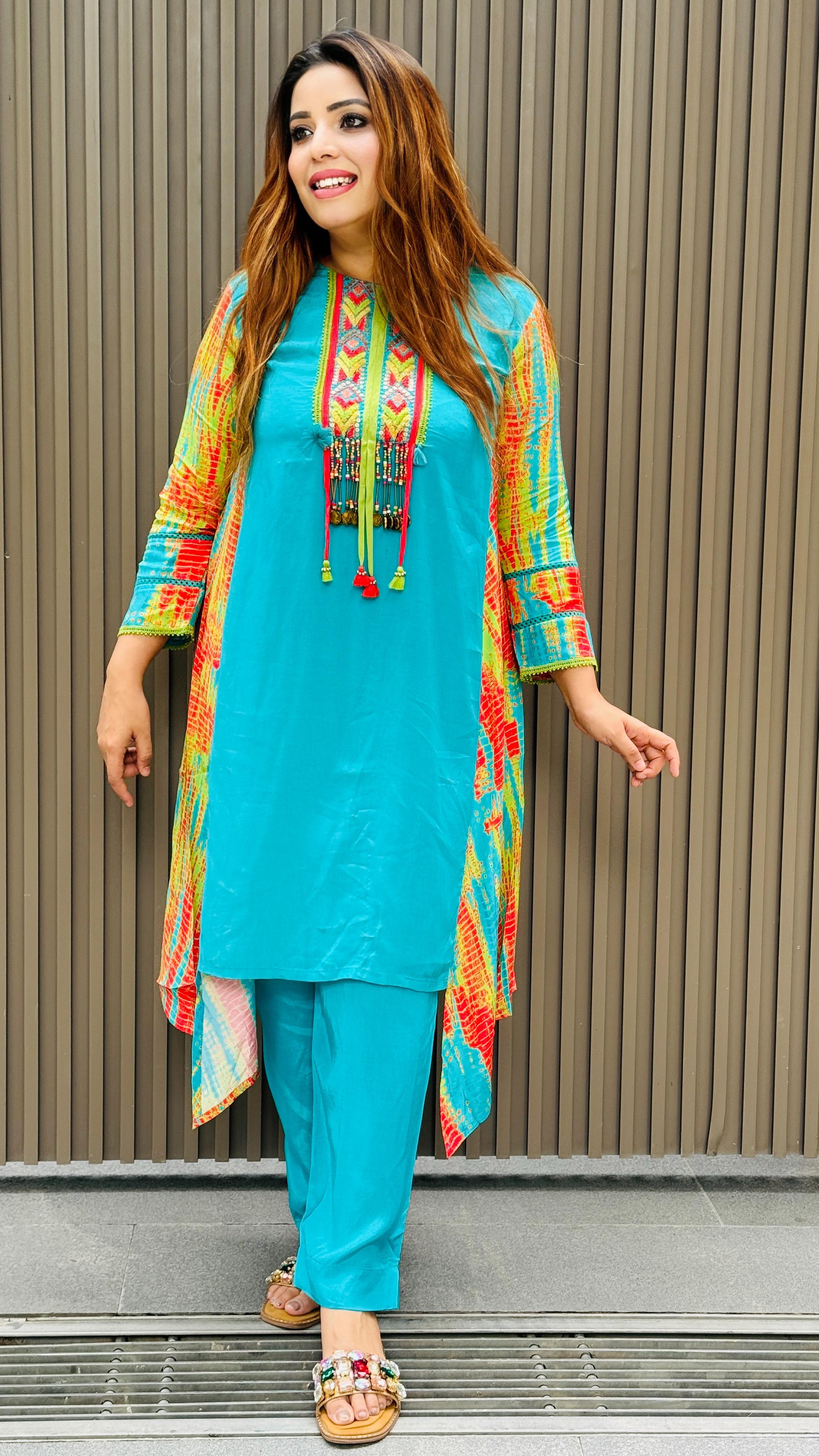 Naira Designer Set- Blue, Red