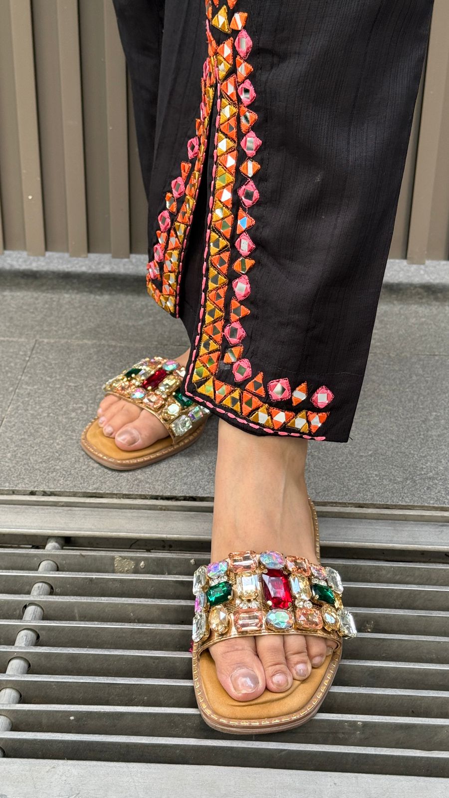 Kavya Mirror Cordset- Black, Purple