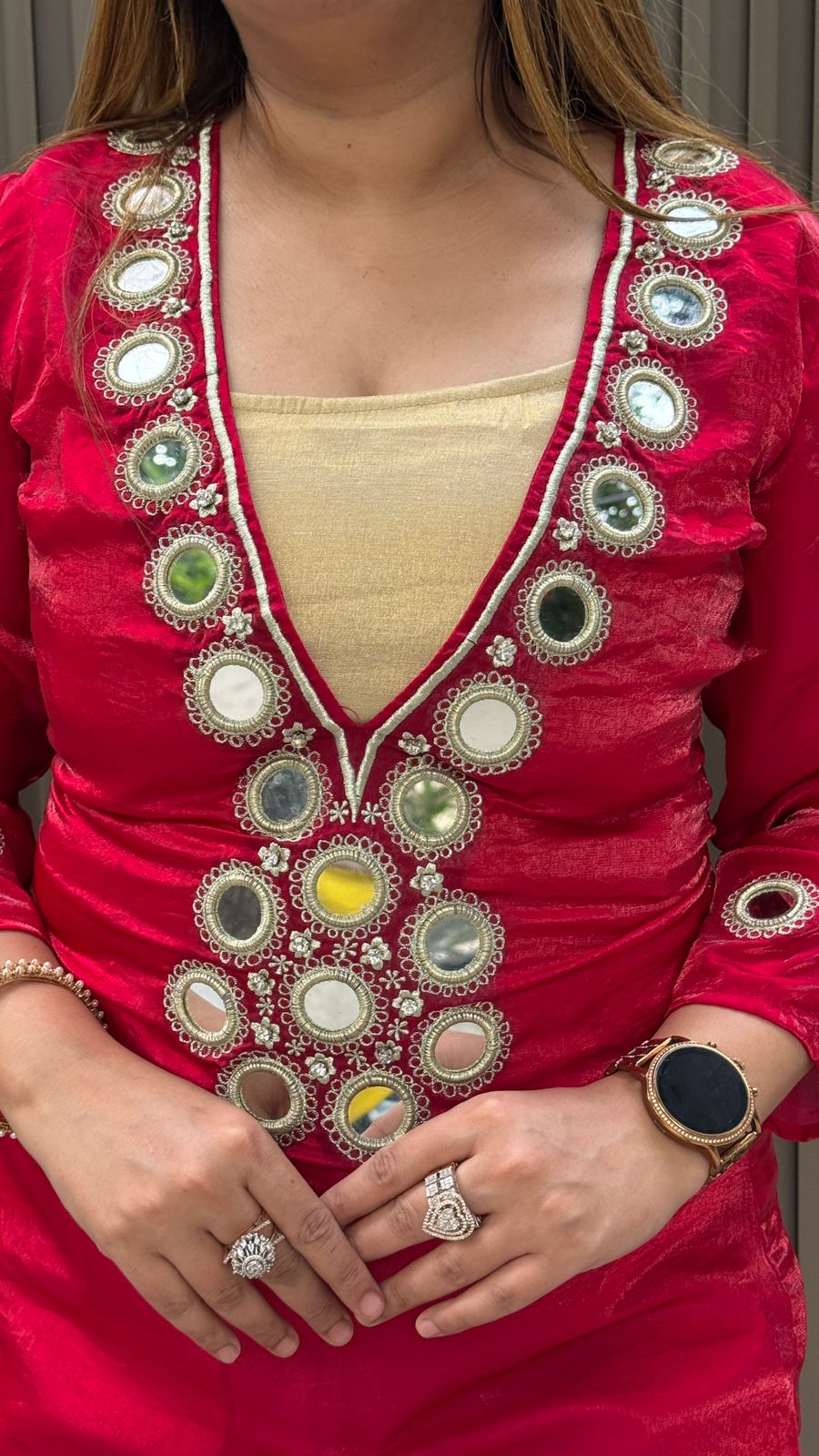 Chira Kurta Set- Mustard, Red, Purple