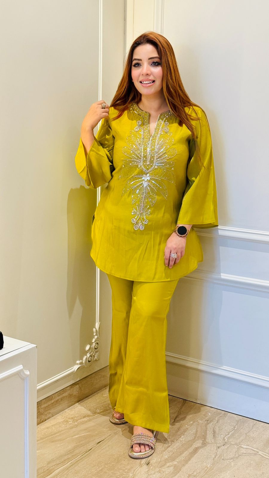 Elira Cordset- Orange, Yellow, Red