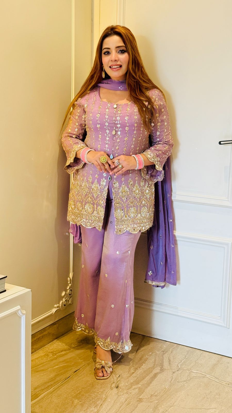 Zariel Suit Set- Pink, Lavender