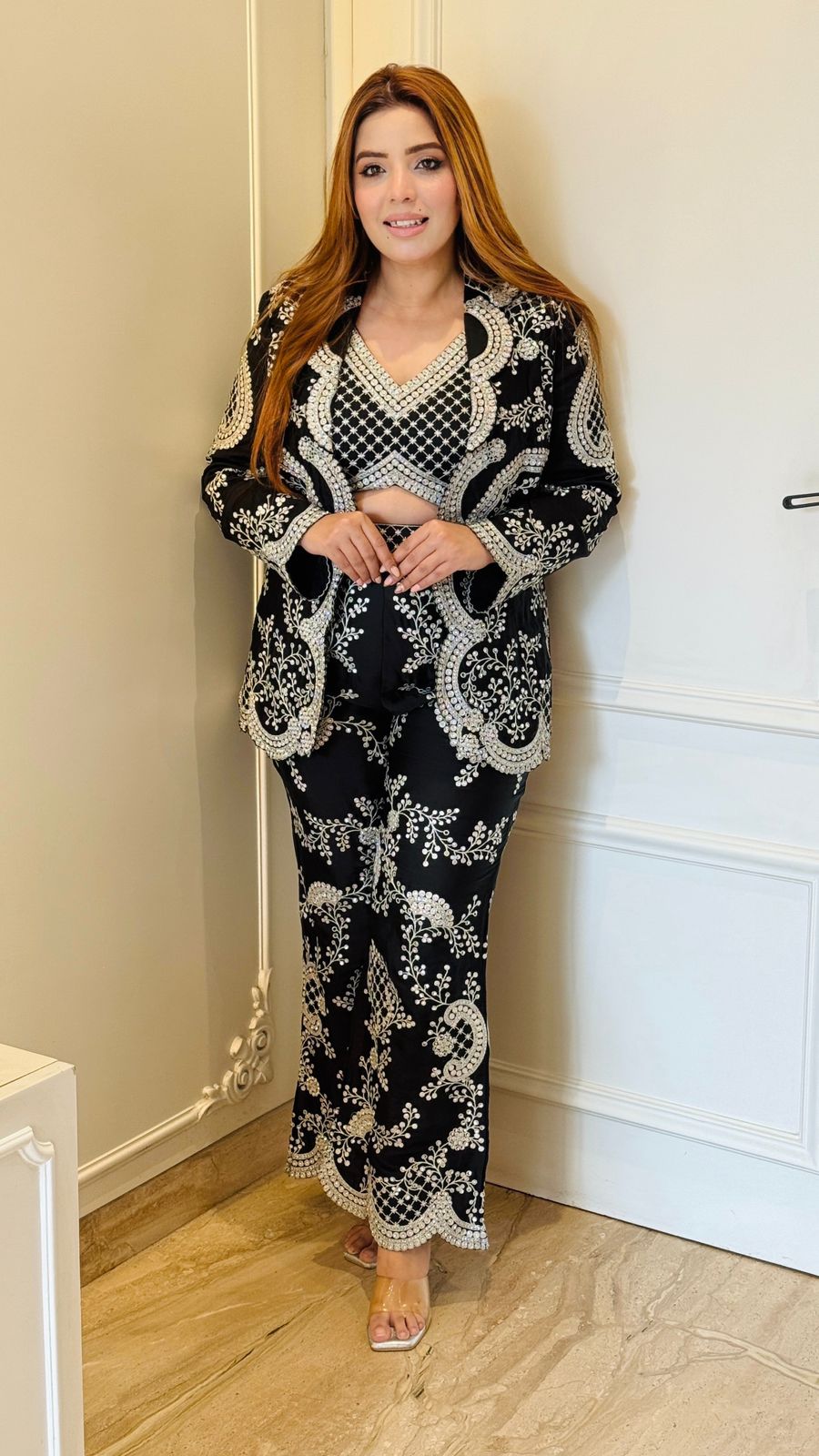 Taneira Blazer Set- Black