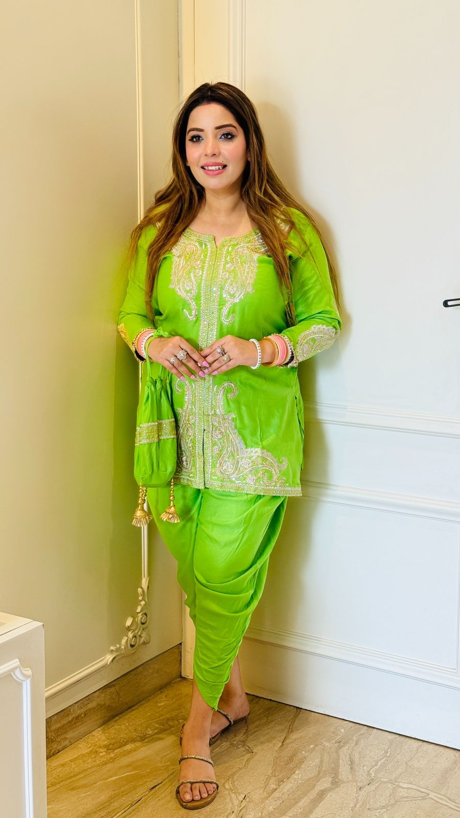 Kiyana Embroidery Set- Green