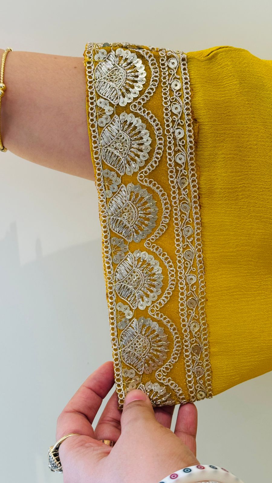 Saanvi A-Line Kurta- Magenta, Navy, Yellow