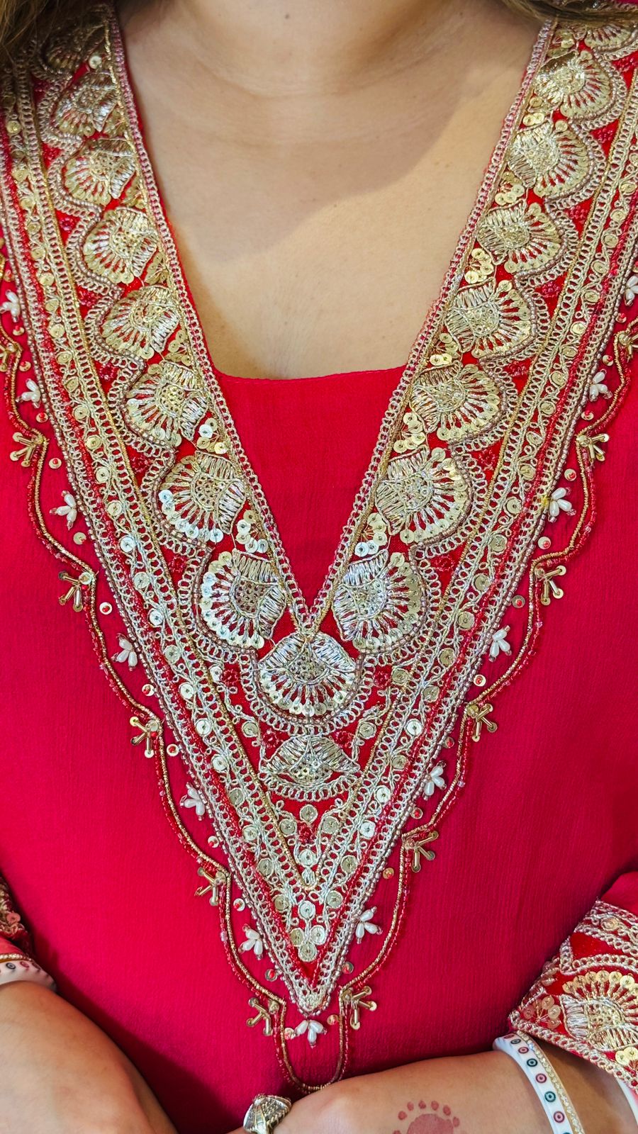 Saanvi A-Line Kurta- Magenta, Navy, Yellow