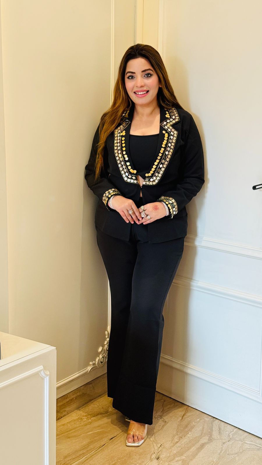 Iyana Cordset- Gray, Black, Hot Pink