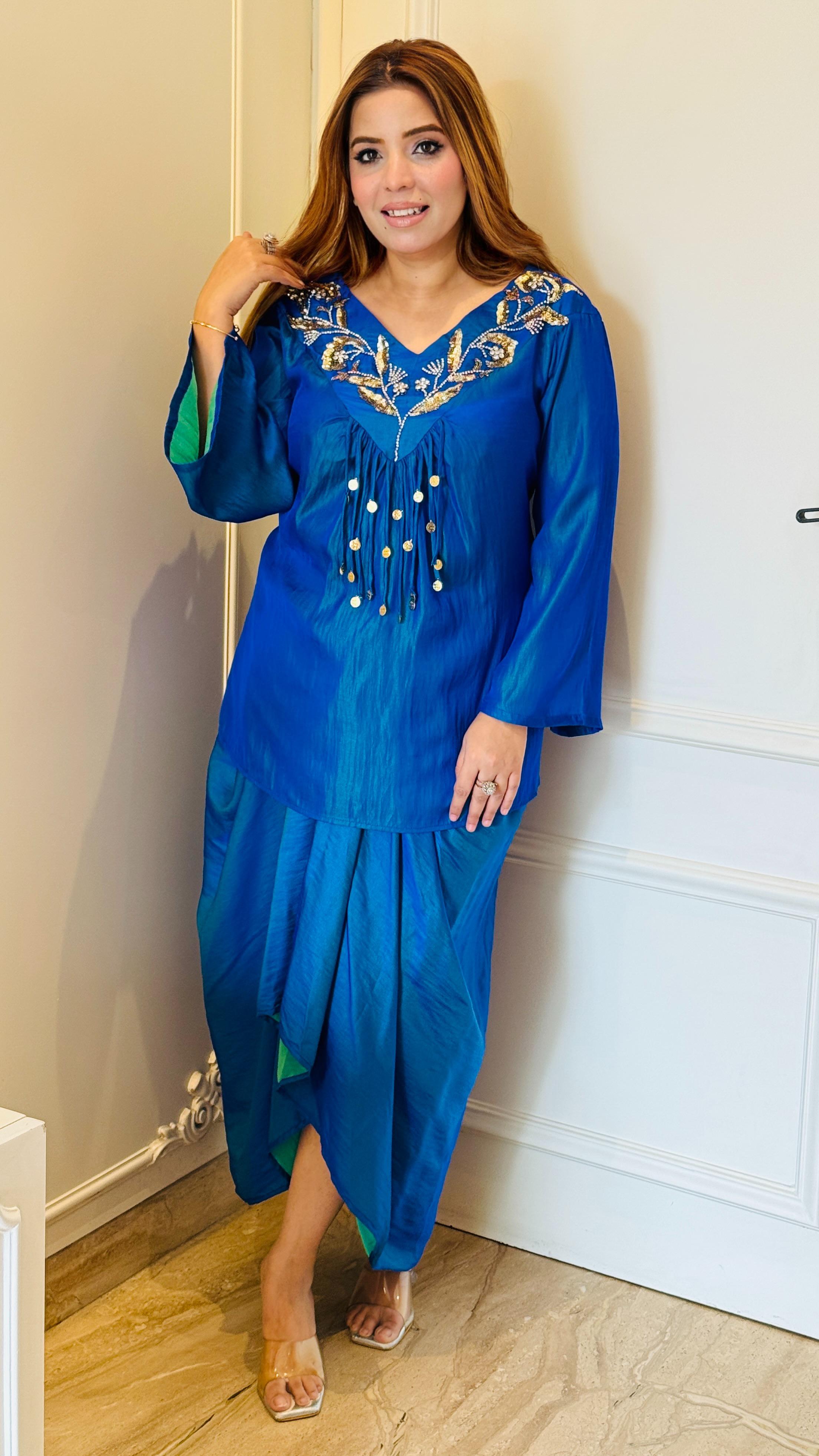 Navya Skirt Dress- Pink, Black, Blue, Red