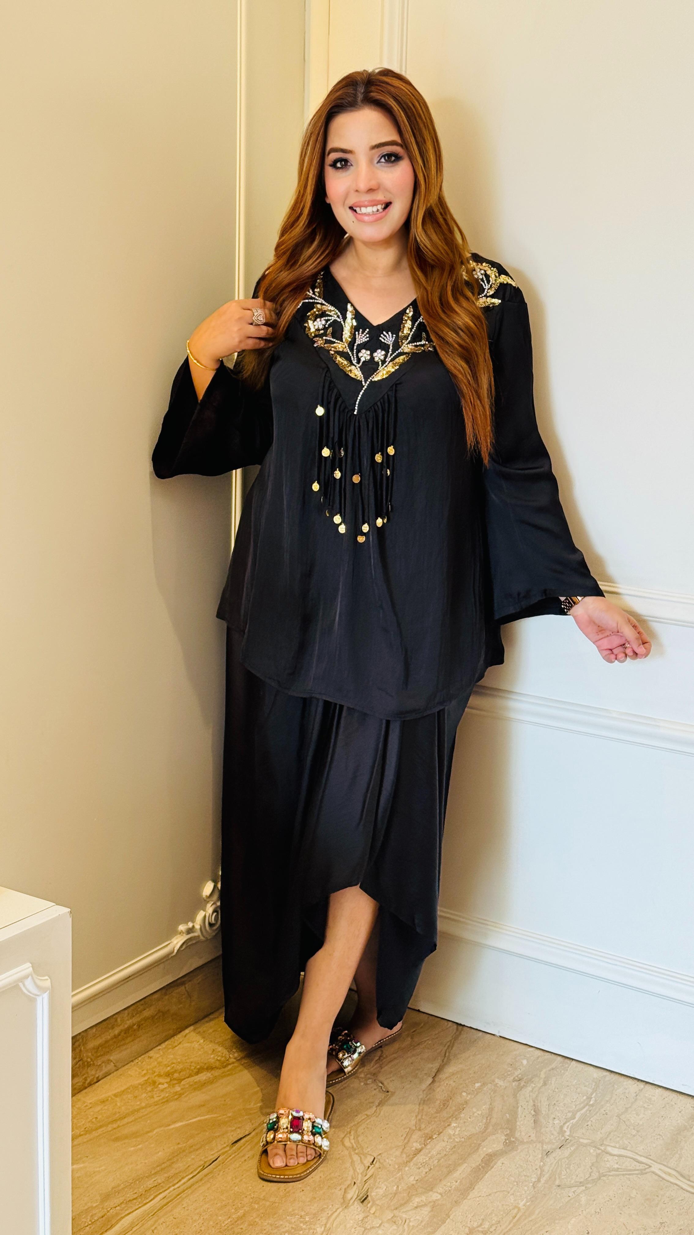 Navya Skirt Dress- Pink, Black, Blue, Red