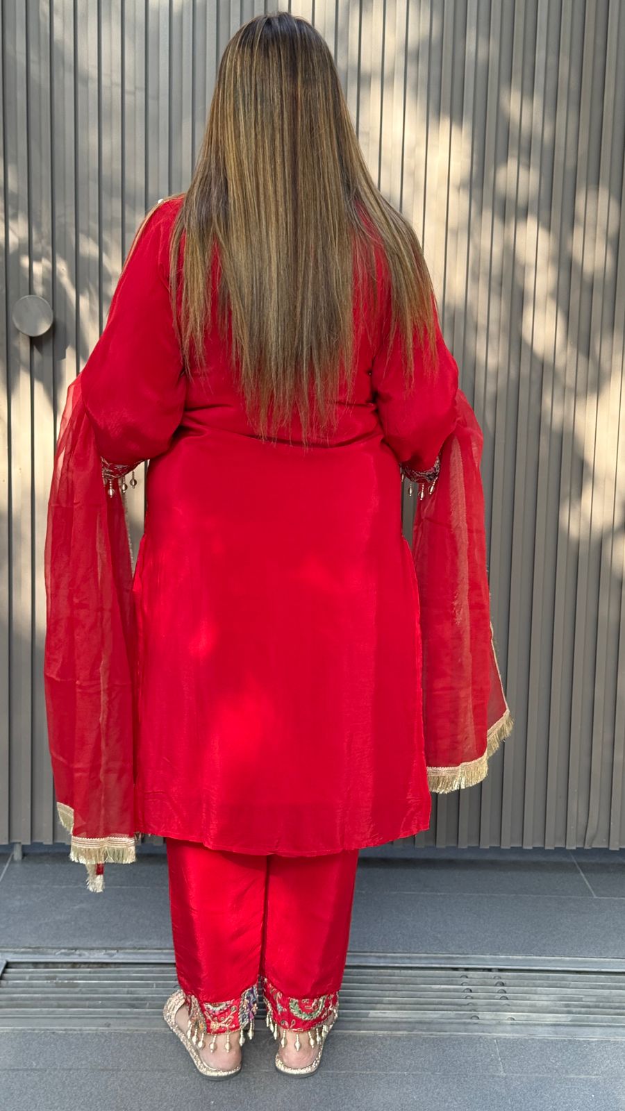 Yuvira Suit Set- Purple, Red