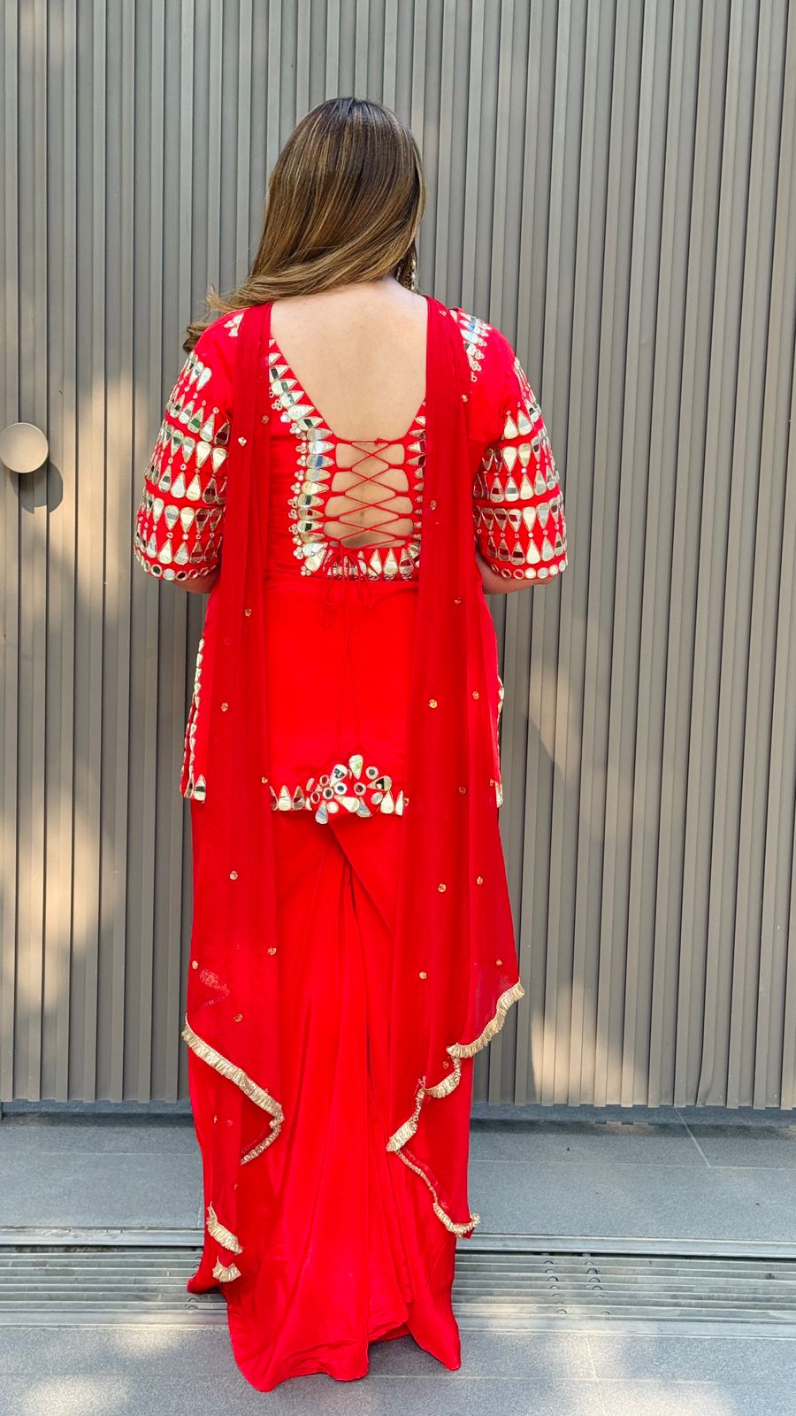 Zivara Suit Set- Red