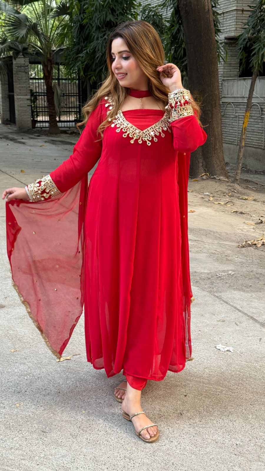 Alvira Suit Set- Red