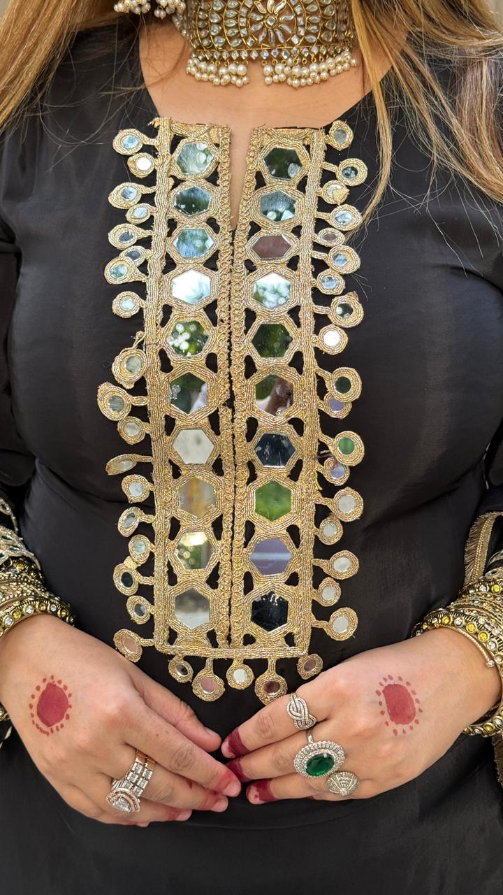 Riyana Salwar Suit- Black, Purple, Pink, Red, Yellow