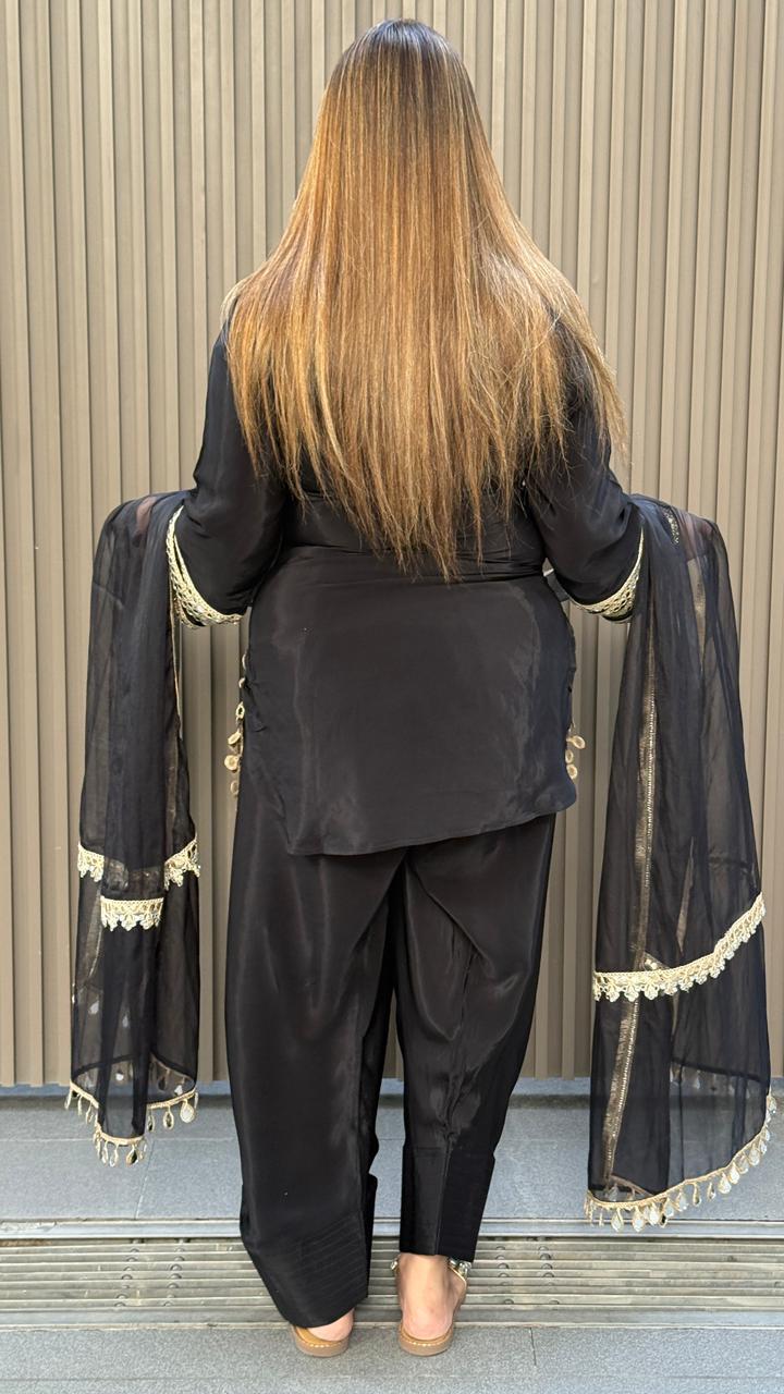 Riyana Salwar Suit- Black, Purple, Pink, Red, Yellow