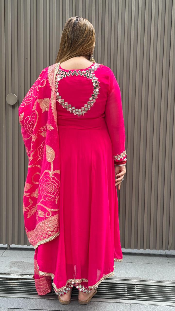 Nayira Anarkali- Magenta