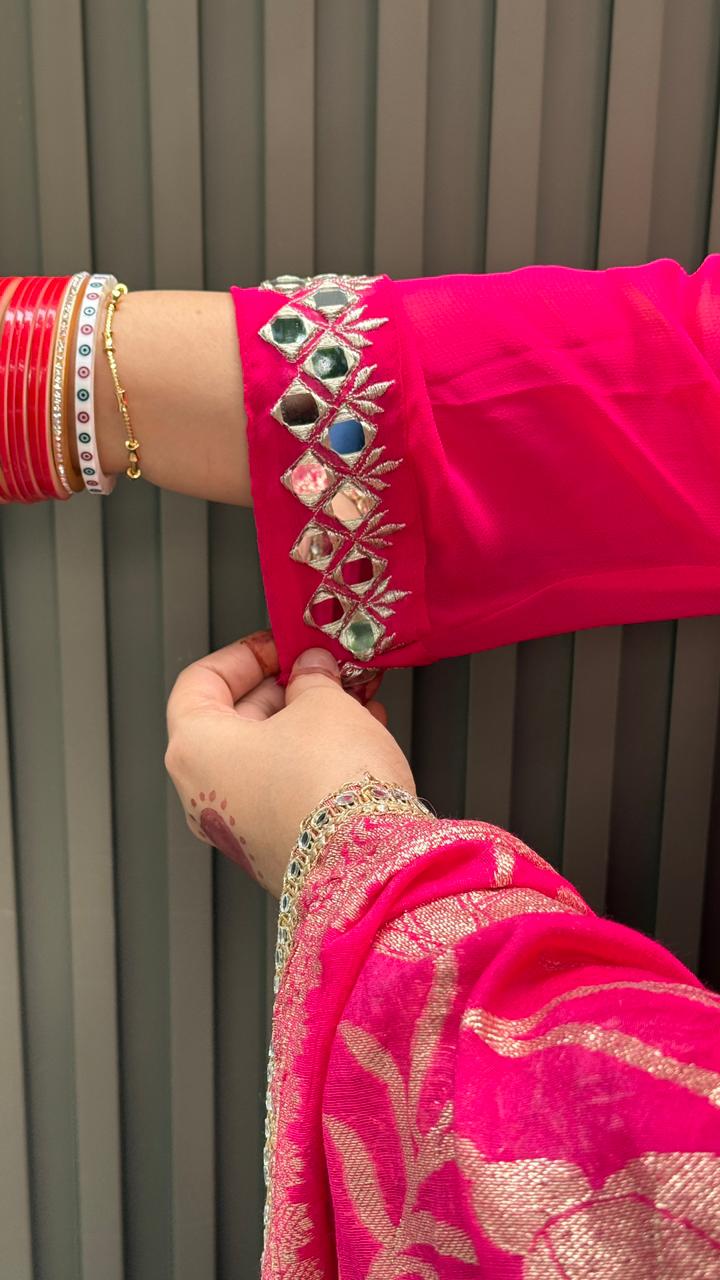 Nayira Anarkali- Magenta