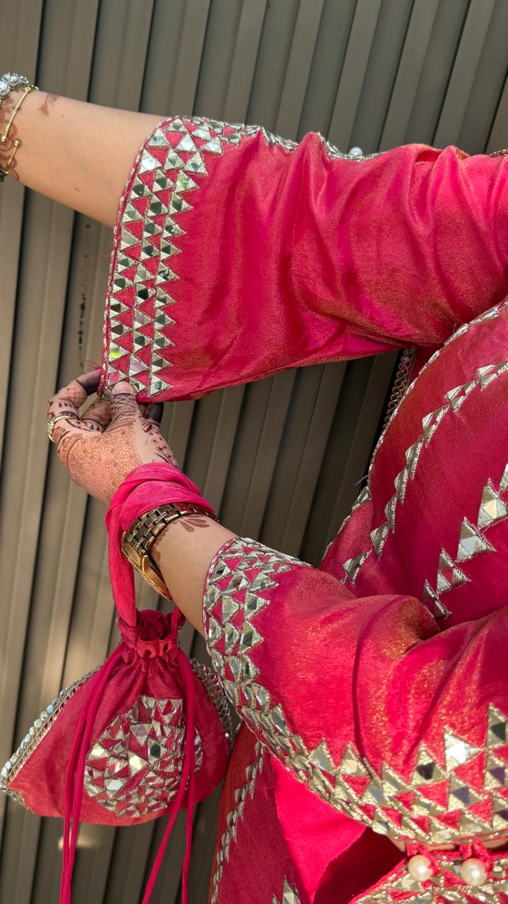 Ziyana Plazo Suit- Pink, Purple