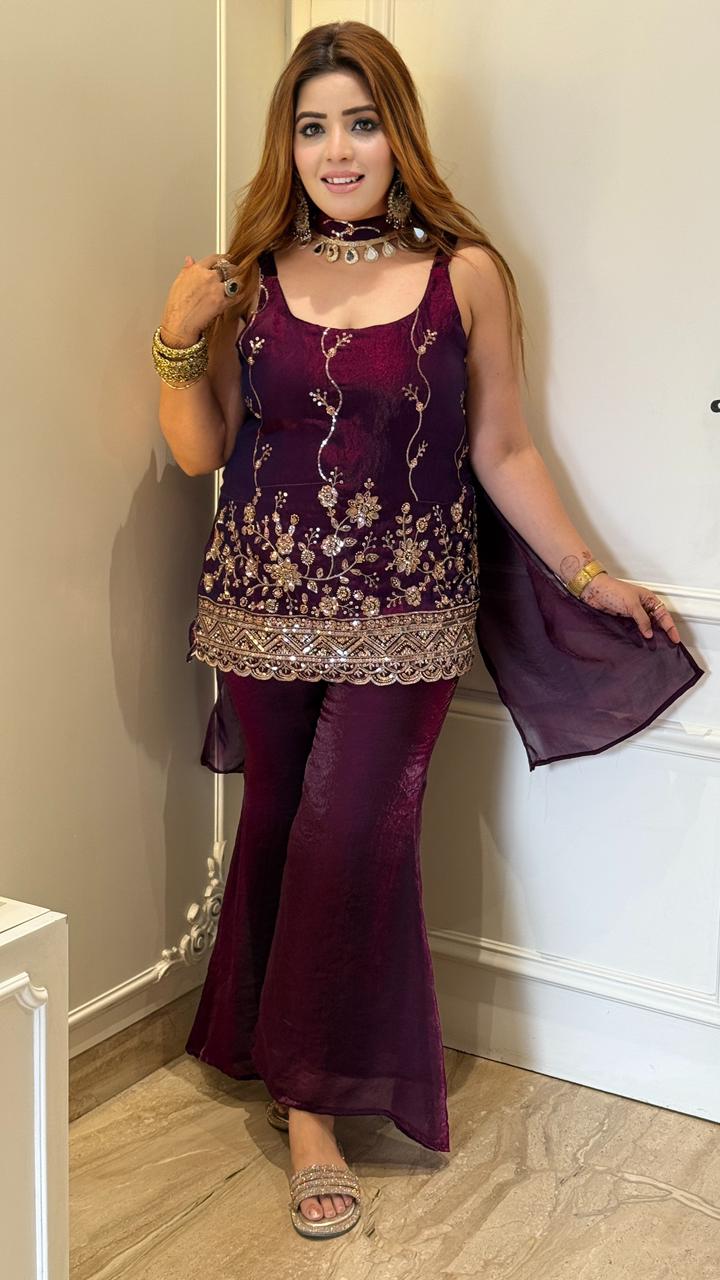 Avyira Suit Set- Green, Pink, Blue, Purple