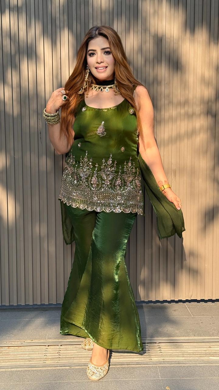 Avyira Suit Set- Green, Pink, Blue, Purple