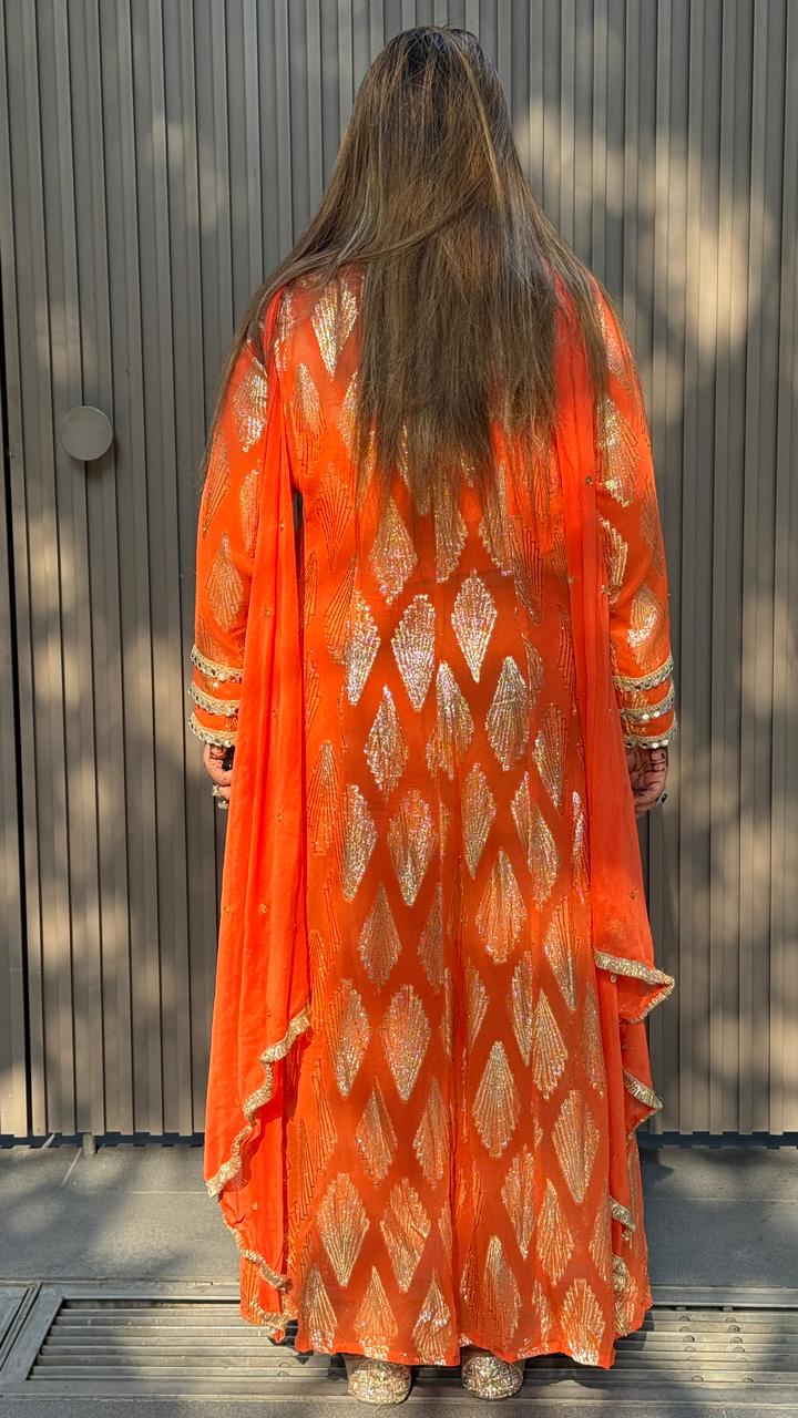 Rehaya Nyra Cut Set- Orange