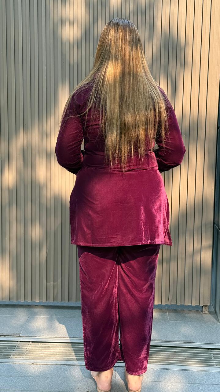 Mehnira Velvet Corset- Maroon, Purple, Black