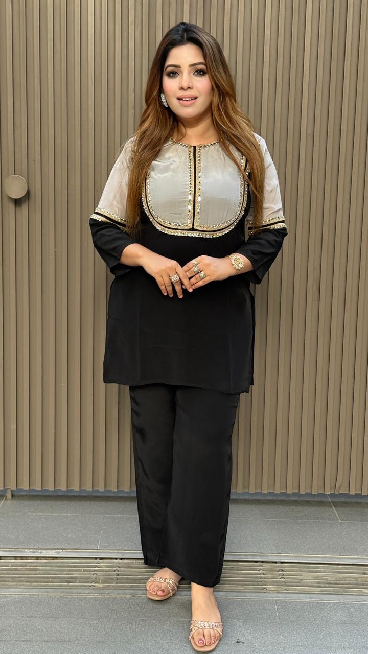 Avina Cordset- Purple, Black