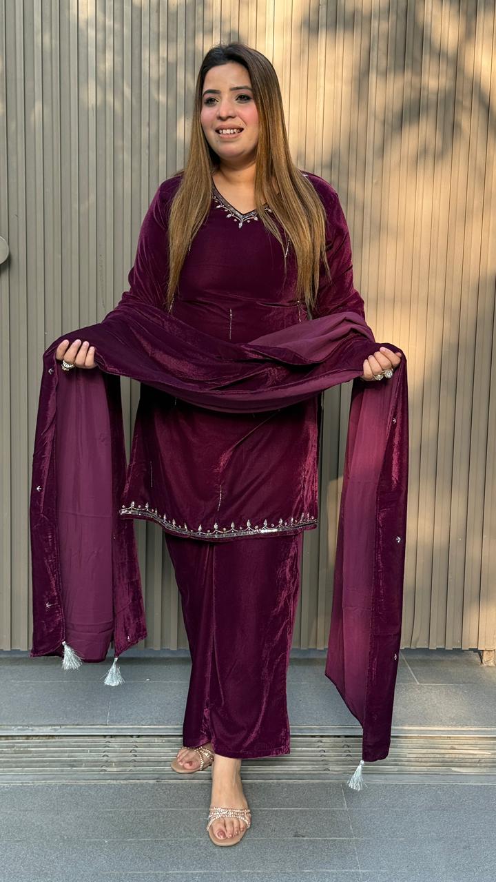 Zuvaina Suit Set - Purple