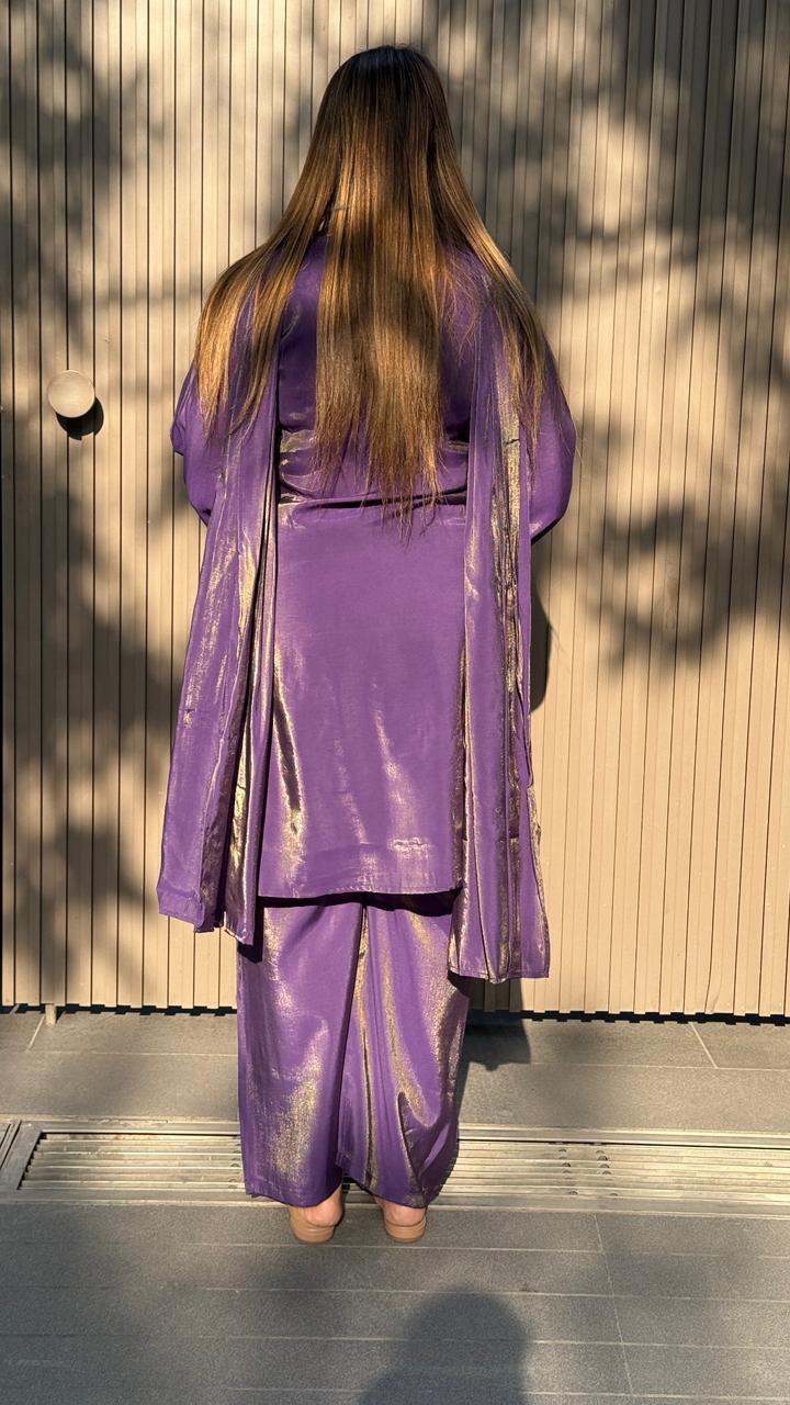 Nayvya Suit Set - Brown, Purple, Beige, Red