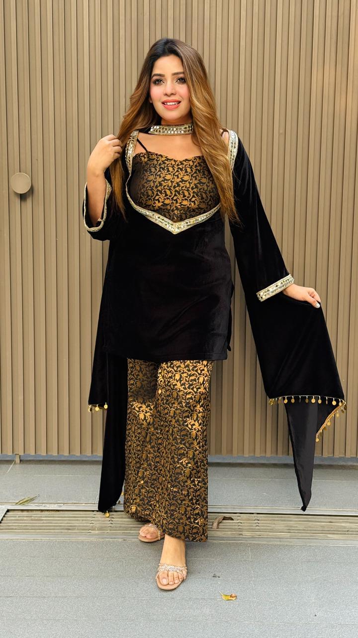 Lareina Suit Set- Black