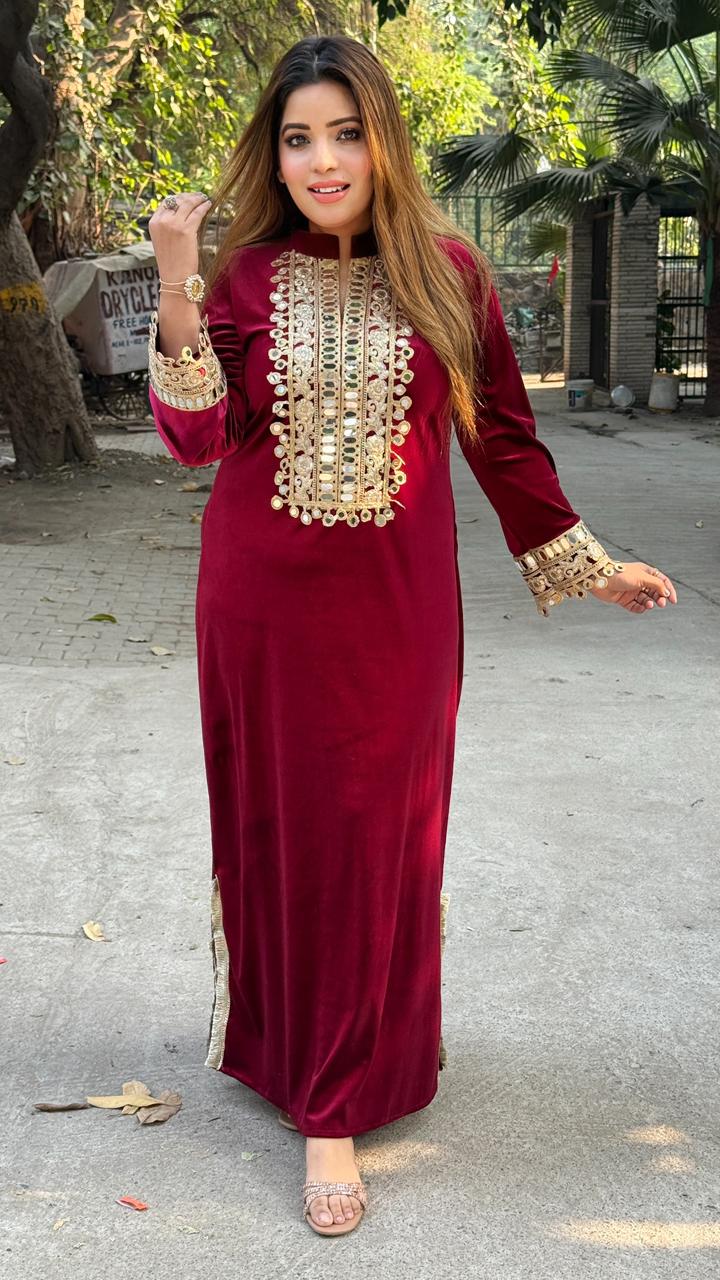 Ravisha Velvet Kaftan
