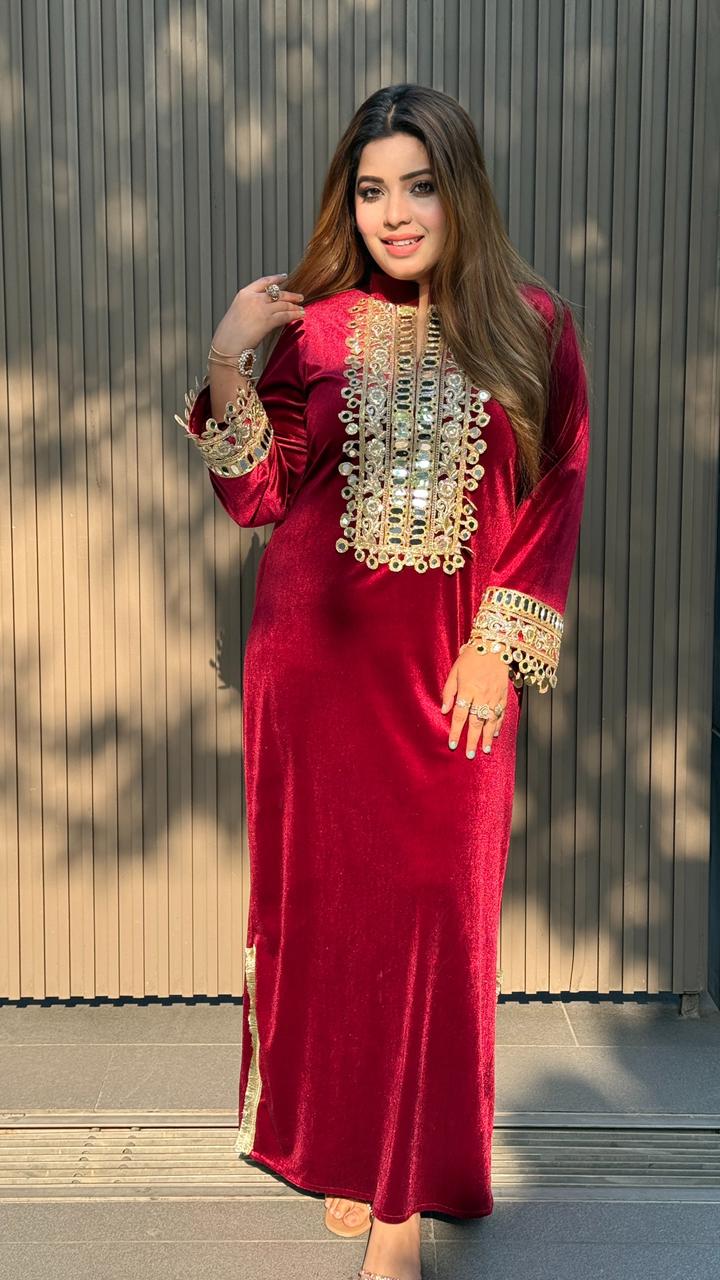 Ravisha Velvet Kaftan