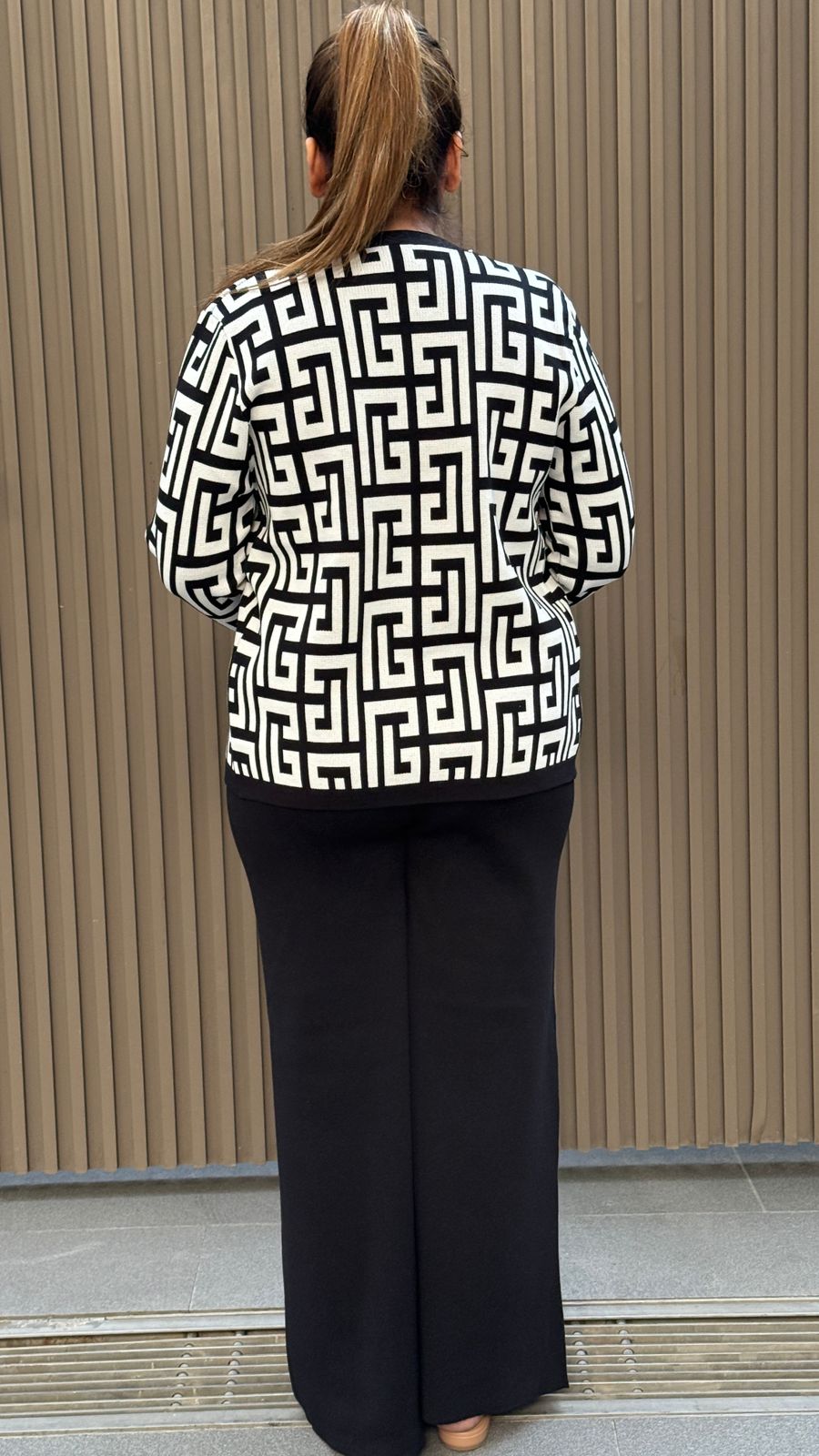 Avinya Cordset- Beige, Black, White