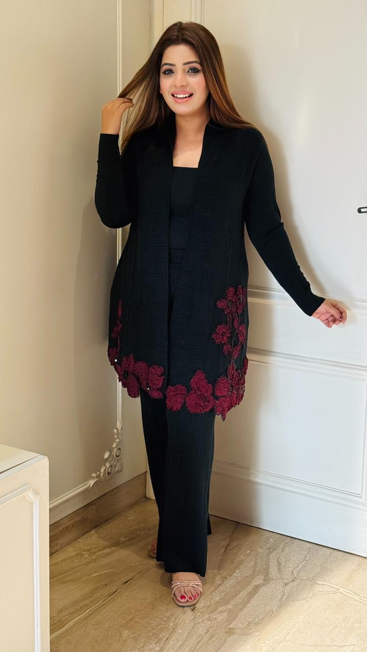 Arshiya Cordset -Black, Purple