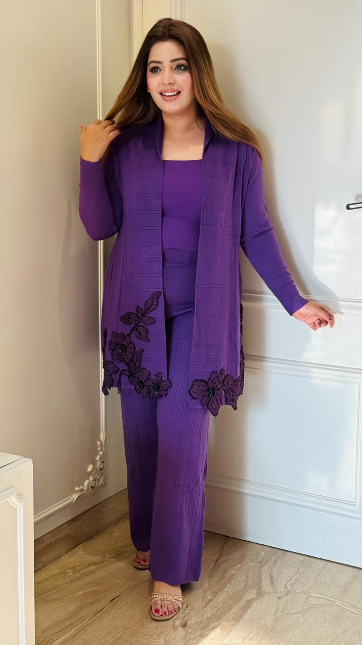 Arshiya Cordset -Black, Purple