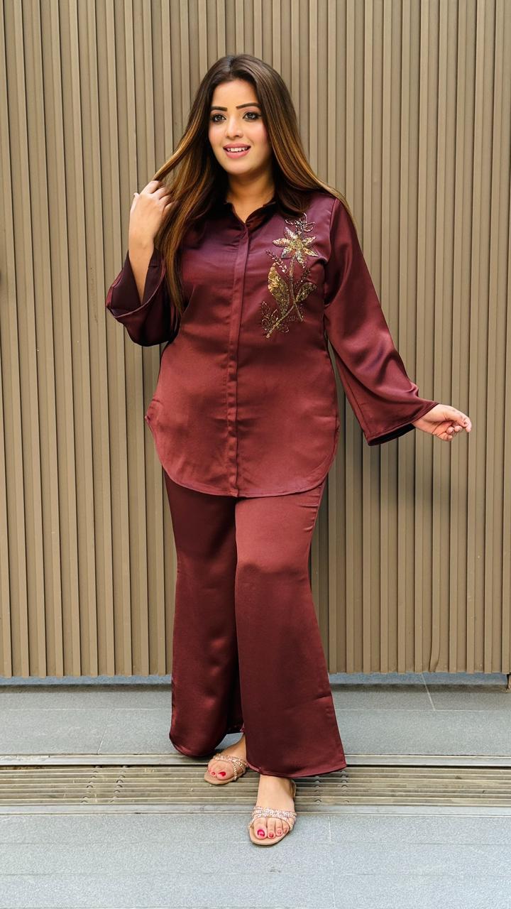 Selvira Korean Bell Bottom- Brown