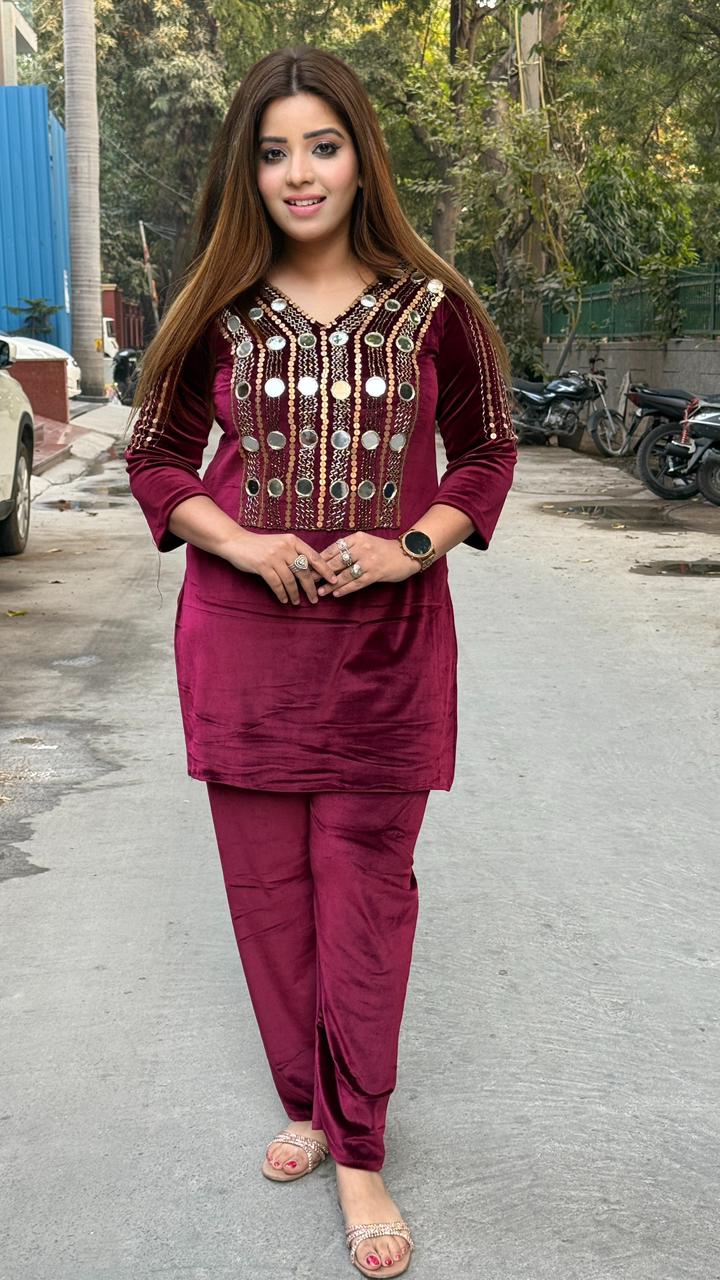 Velora Cordset- Magenta, Green, Grey, Blue