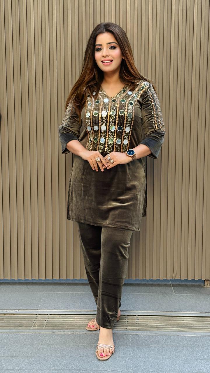 Velora Cordset- Magenta, Green, Grey, Blue