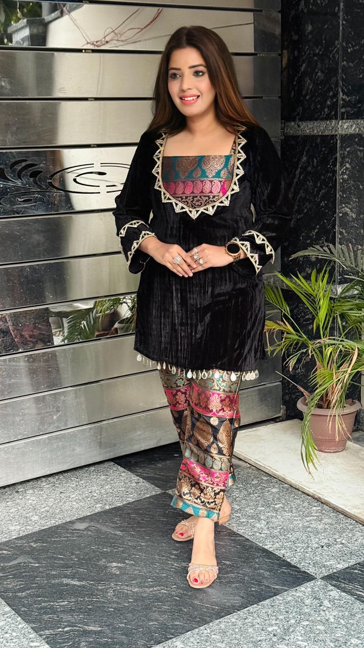 Zayana 3-Piece Cordset- Red, Black,