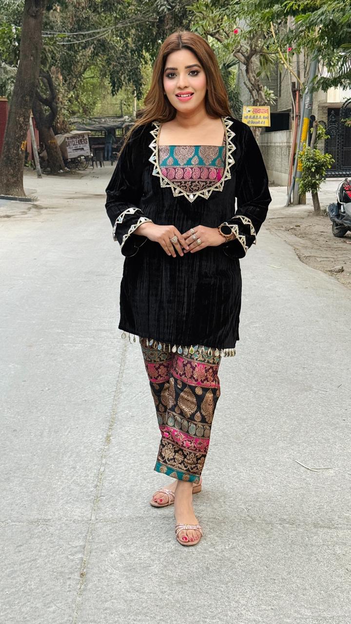 Zayana 3-Piece Cordset- Red, Black, Purple, Blue