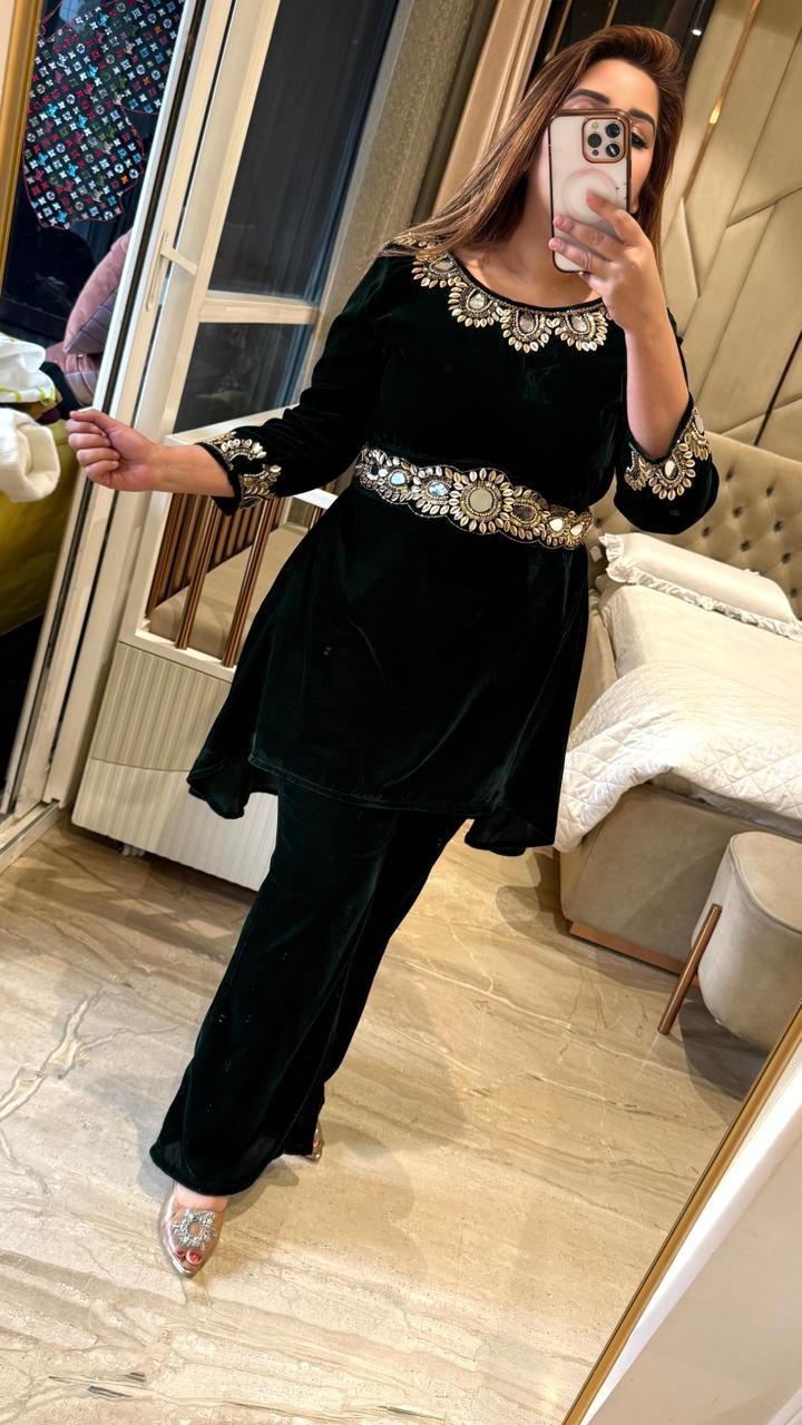 Marvella Hemline Set- Black