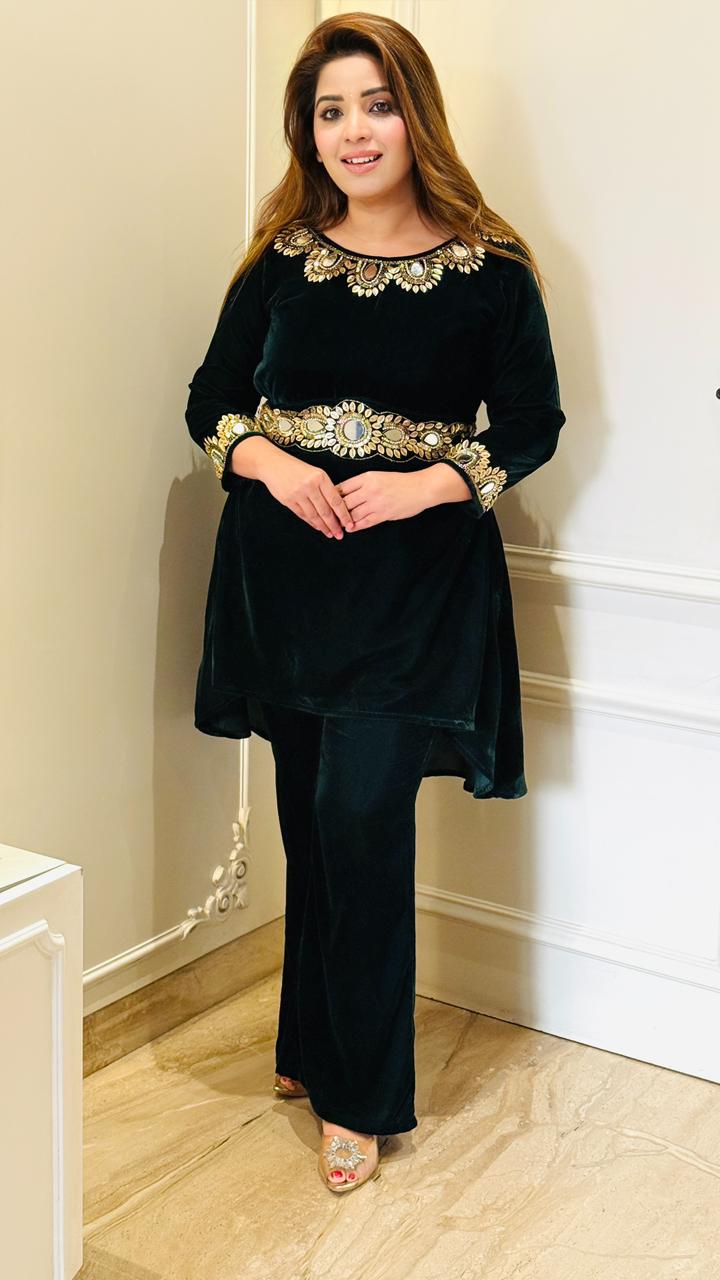 Marvella Hemline Set- Black