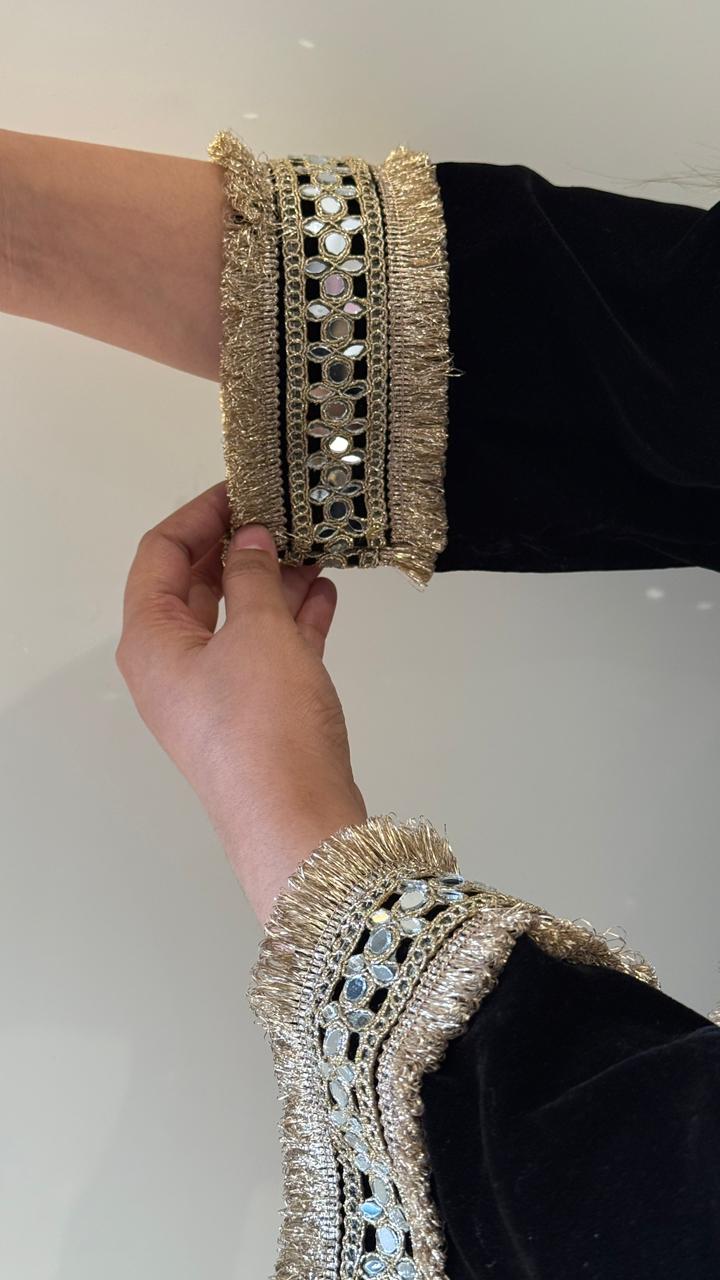 Venessa Velvet Suit Set- Grey, Purple, Black, Green