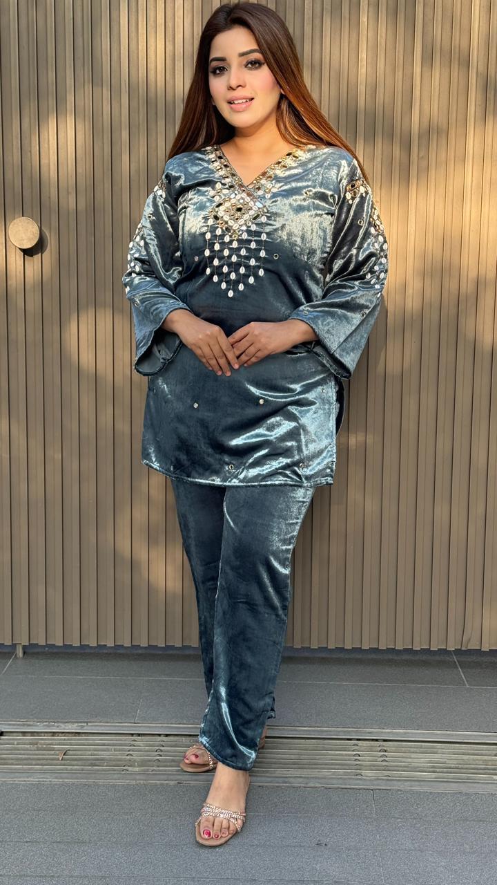 Velmira Cordset- Grey