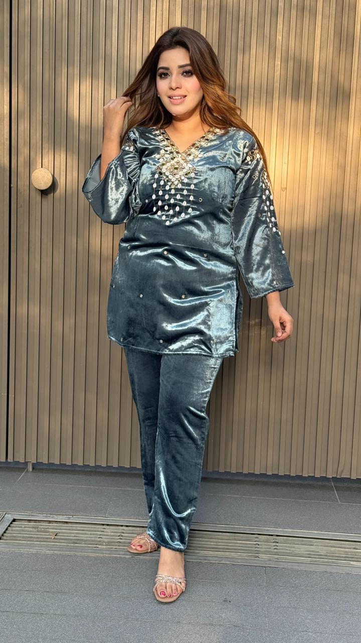 Velmira Cordset- Grey