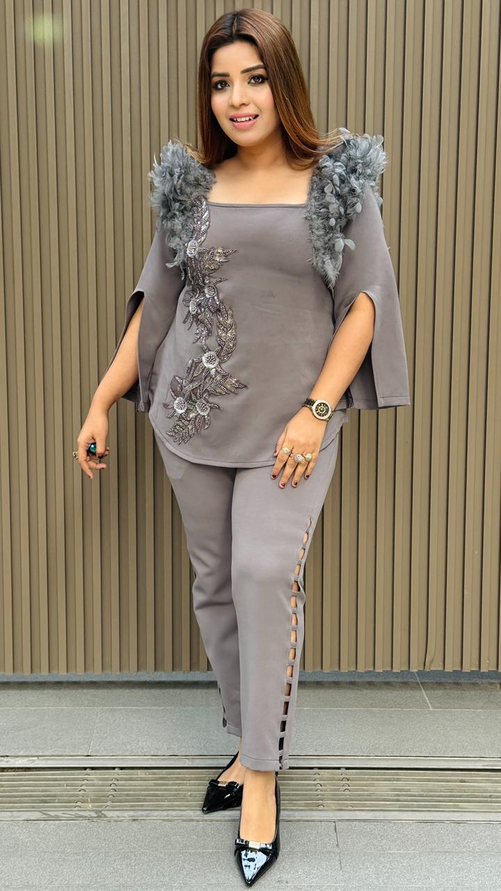 Miray Cordset- Grey, Magenta