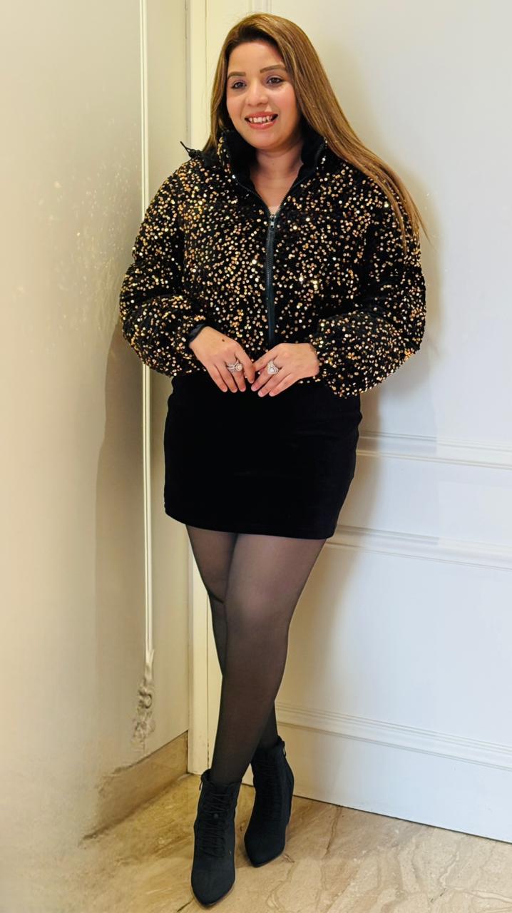 Black, Gold Hoodie Jacket – Ultra Warm